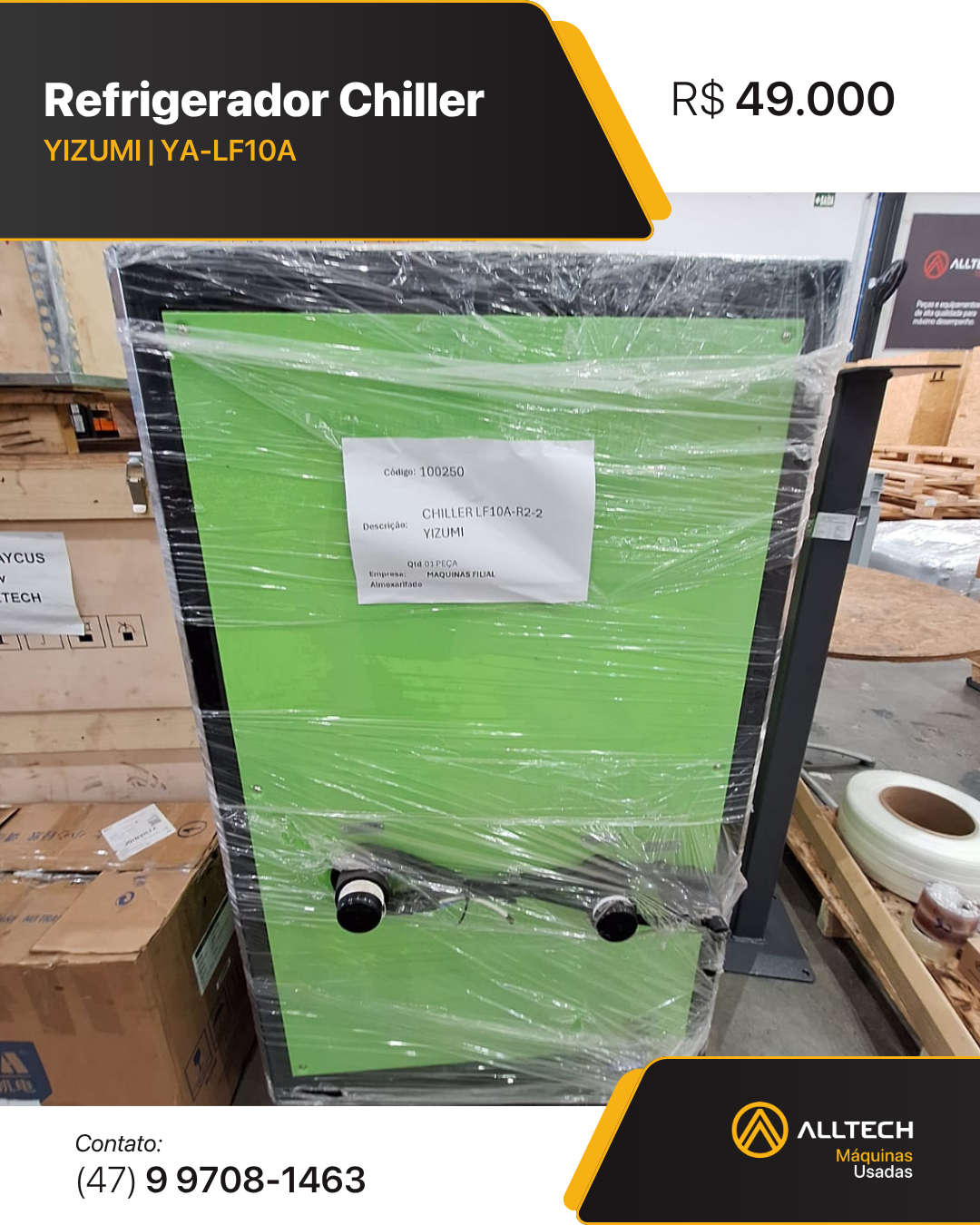Refrigerador Chiller Yizumi YA-LF10A